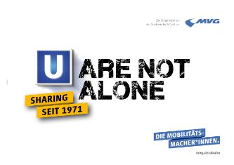 Kampagnenmotiv 50 Jahre U-Bahn