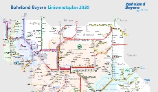 Bahnland-Bayern Liniennetzplan