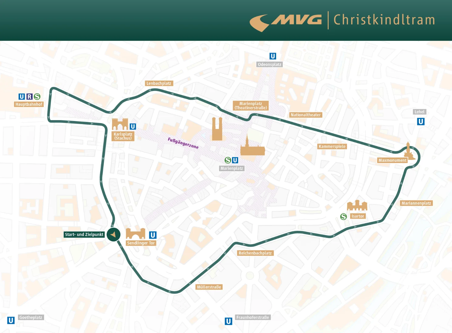 Christkindltram - Route
