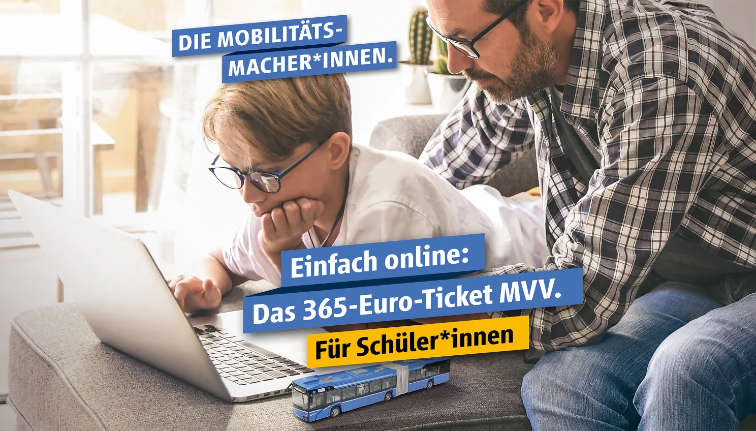 Einfach online: Das 365-Euro-Ticket MVV
