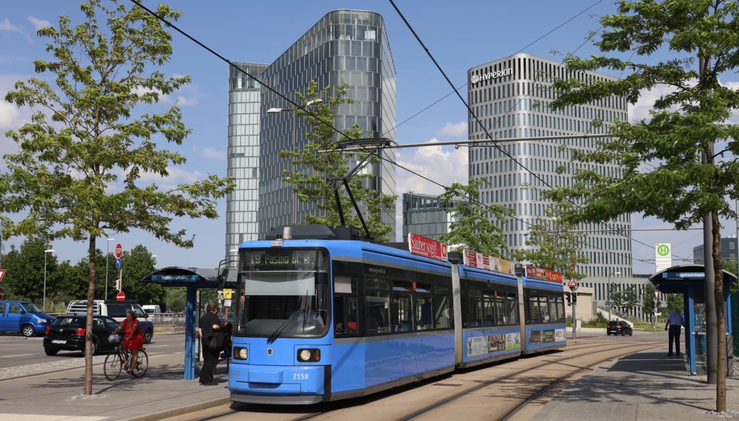 Tram am Vogelweideplatz