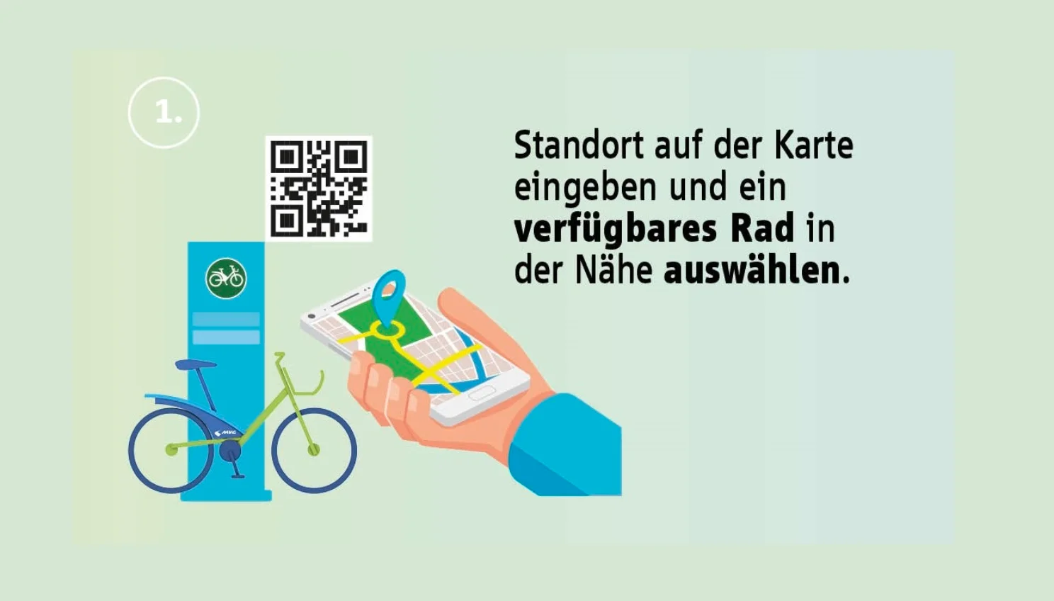 Standort eingeben und Rad auswählen