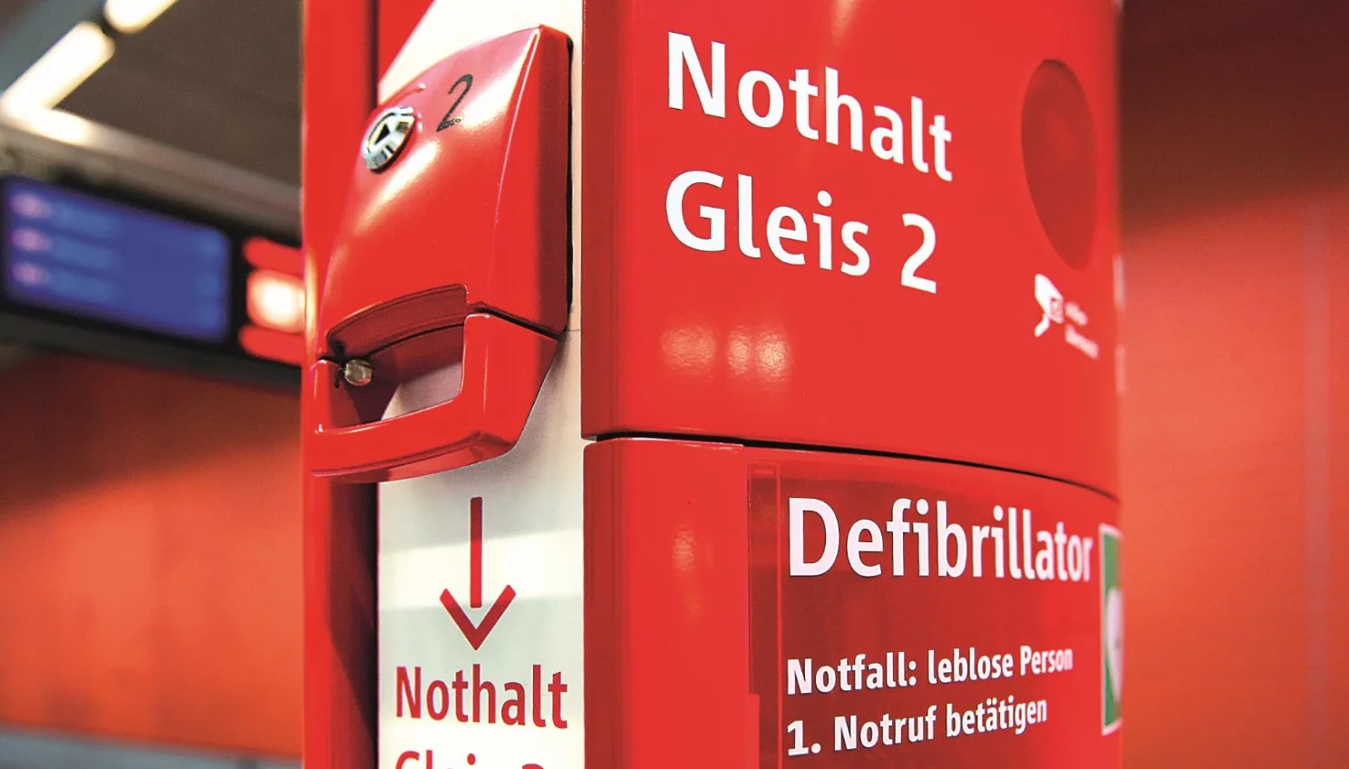 Nothalt an den Notfallsäulen