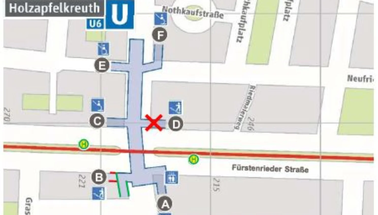 Zwei Abgänge in Holzapfelkreuth werden zurückgebaut