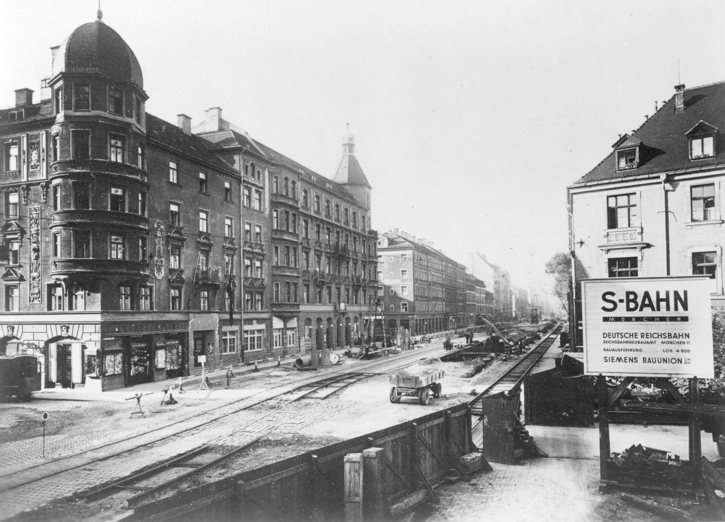 Tunnelbau Lindwurmstraße 1938