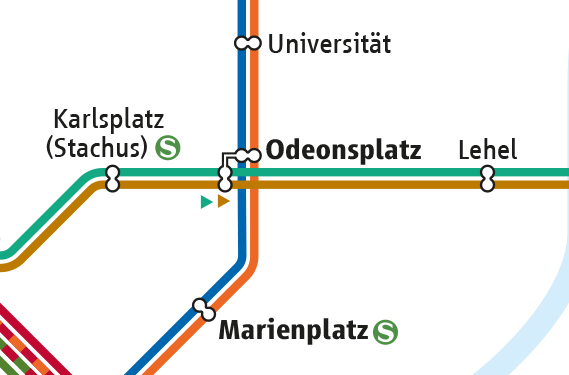 MVG U-Banhnnetz 2023: Rolltreppenerneuerung Odeonsplatz
